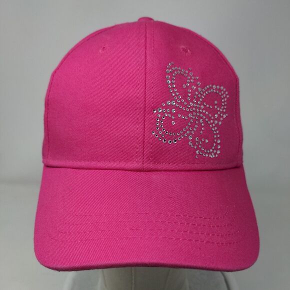Pugs Bling Strapback Hat Pink One Size Adjustable Outdoor 6 Panel - Picture 2 of 9